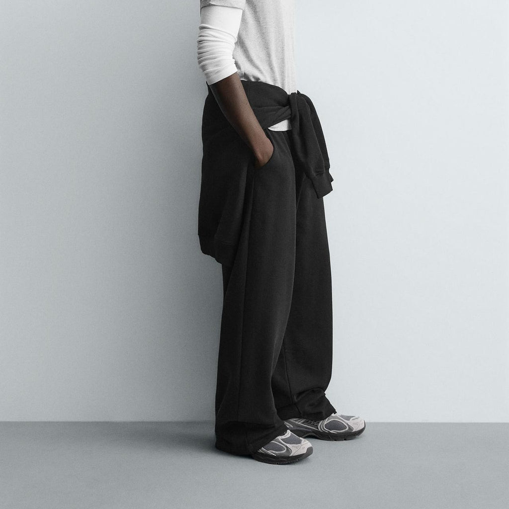 BASIC WIDE-LEG JOGGERS