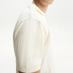 Textured short sleeve polo shirt