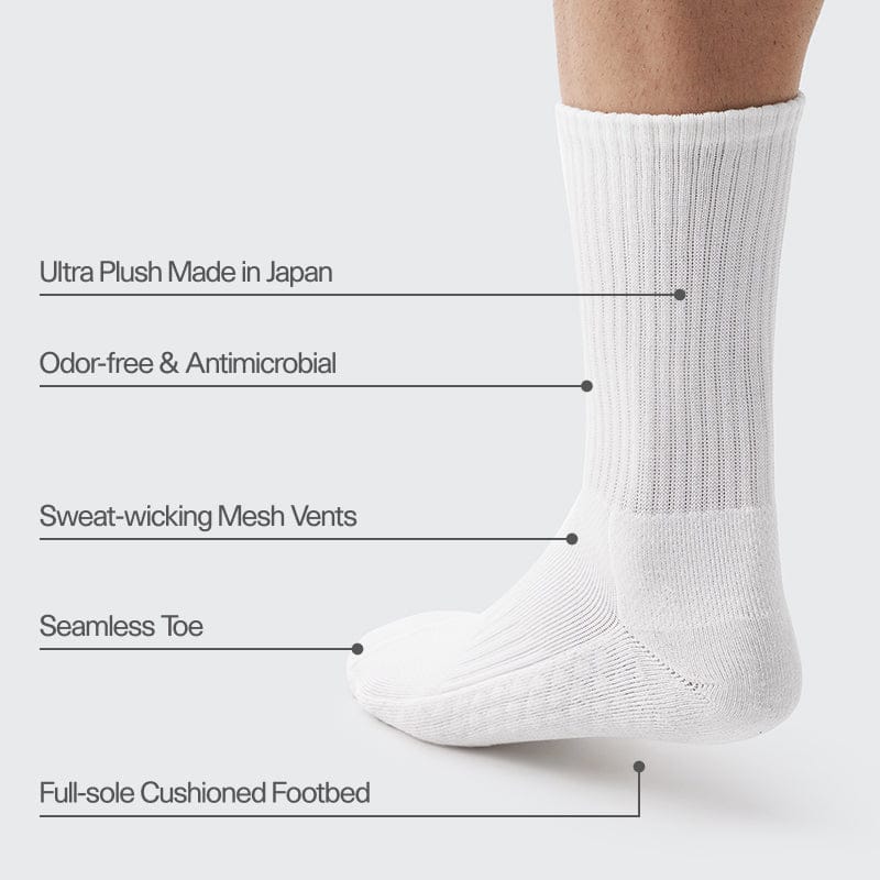 Premium Cotton Athletic Socks (3-Pack)