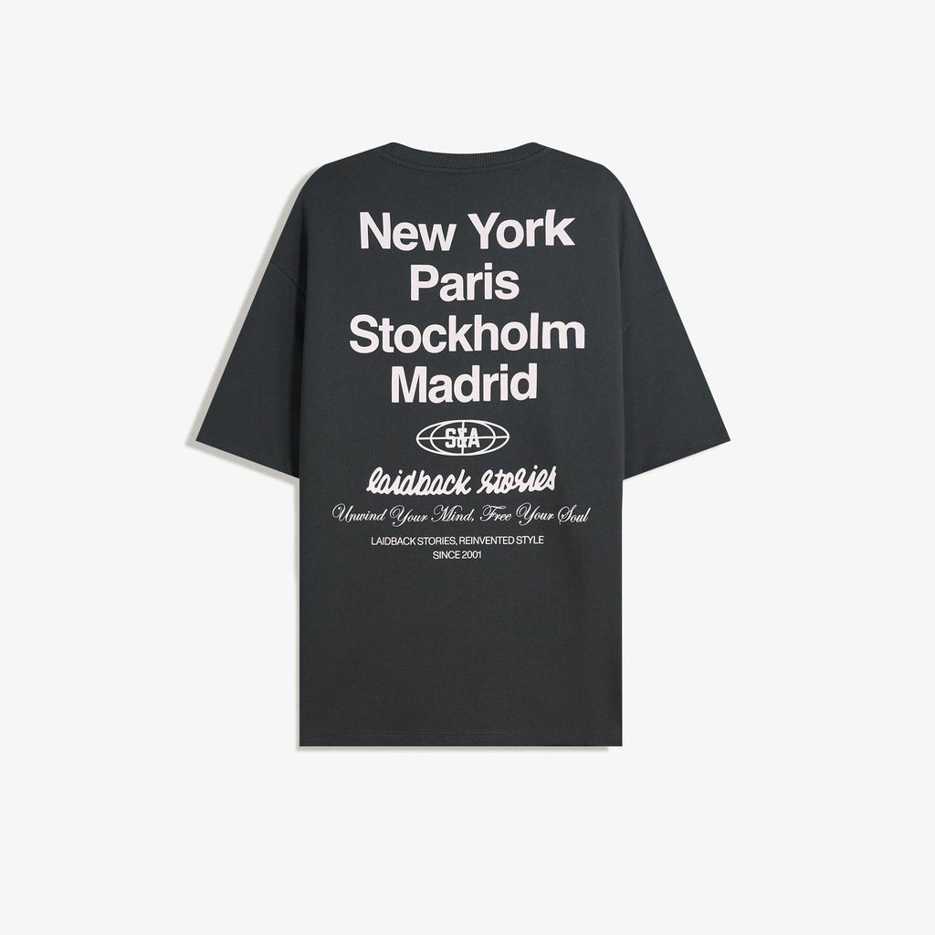 Printed short sleeve plush T-shirt