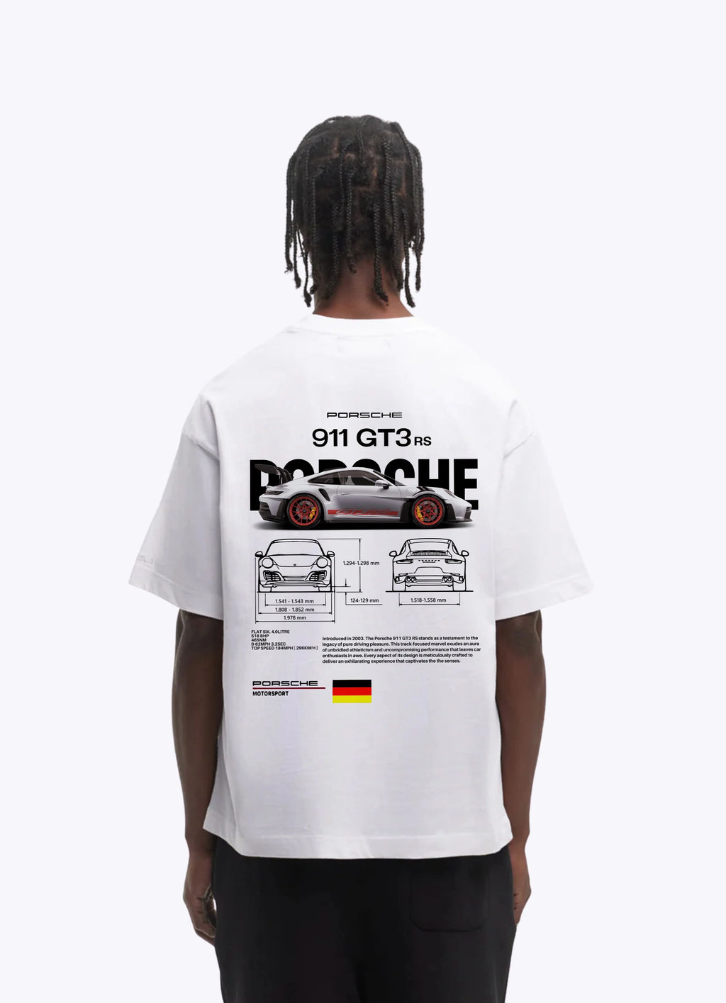 2 T-shirts Bundle - Porsche 911 GT3 RS Oversized T-Shirt - Flash Sale!