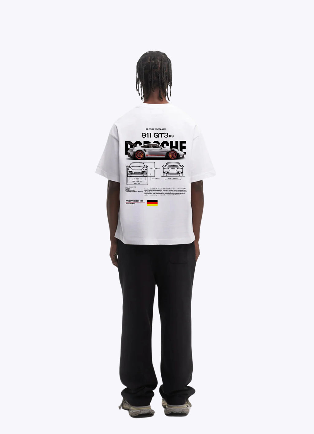 2 T-shirts Bundle - Porsche 911 GT3 RS Oversized T-Shirt - Flash Sale!
