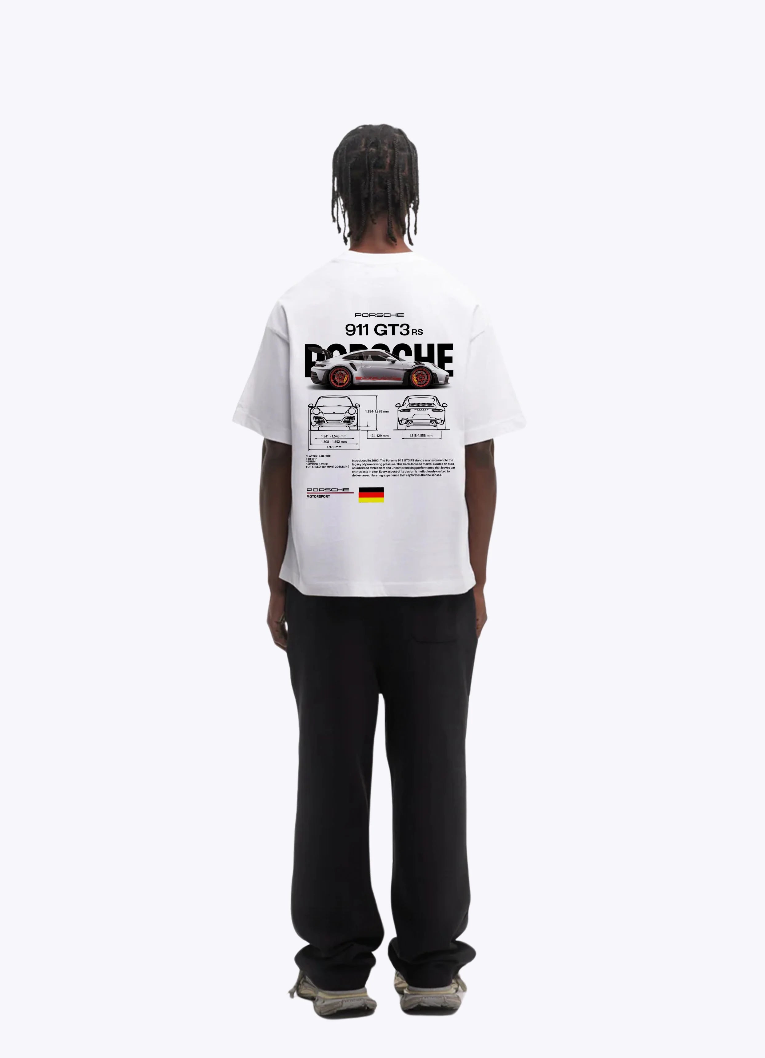 2 T-shirts Bundle - Porsche 911 GT3 RS Oversized T-Shirt - Flash Sale!