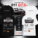2 T-shirts Bundle - Porsche 911 GT3 RS Oversized T-Shirt - Flash Sale!