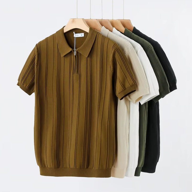 5-Pcs Set Vintage Knitted polo shirt - Flash Sale ⚡️