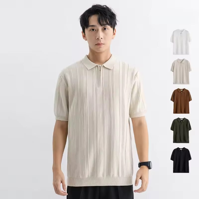 5-Pcs Set Vintage Knitted polo shirt - Flash Sale ⚡️