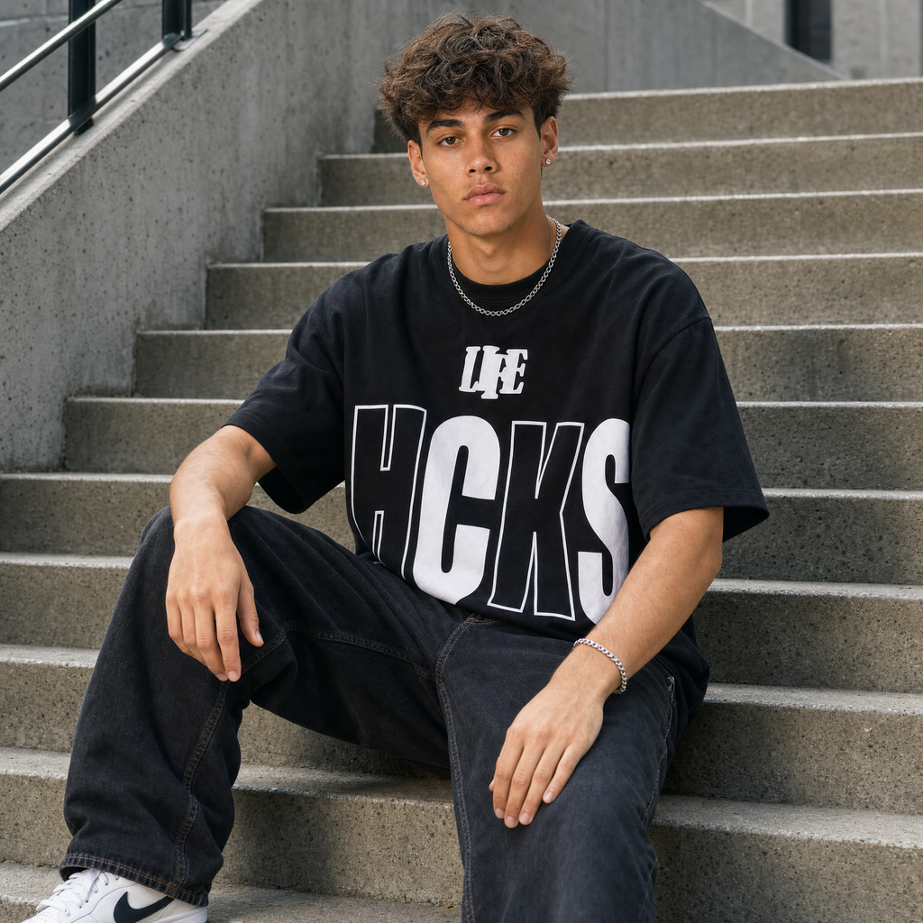 Life Hacks - 2-Pcs Set - Unisex Oversized T-Shirt - Flash Sale ⚡️
