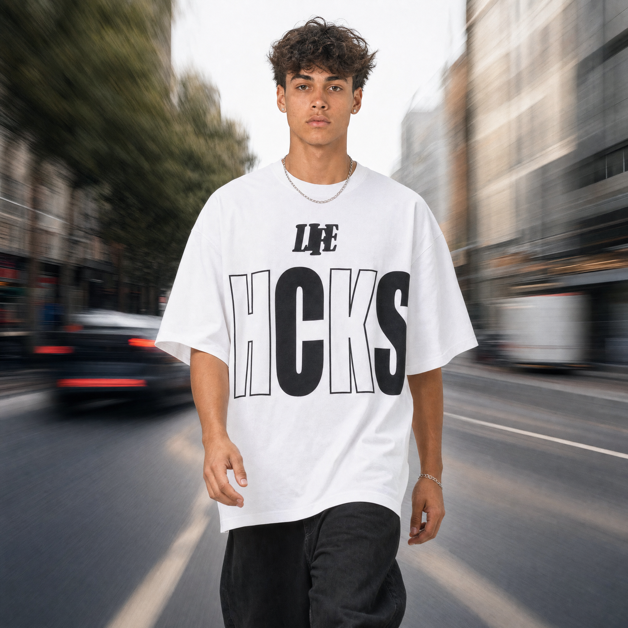 Life Hacks - 2-Pcs Set - Unisex Oversized T-Shirt - Flash Sale ⚡️