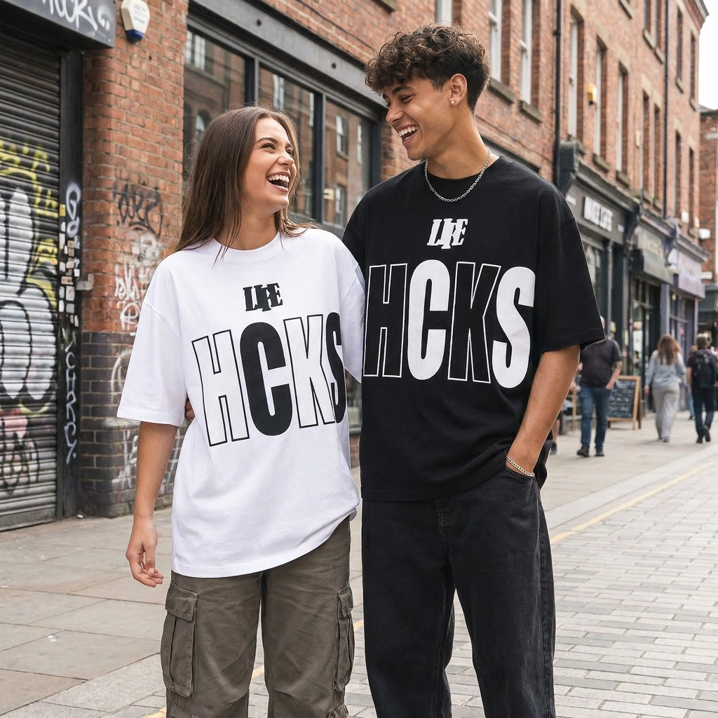 Life Hacks - 2-Pcs Set - Unisex Oversized T-Shirt - Flash Sale ⚡️ Main image