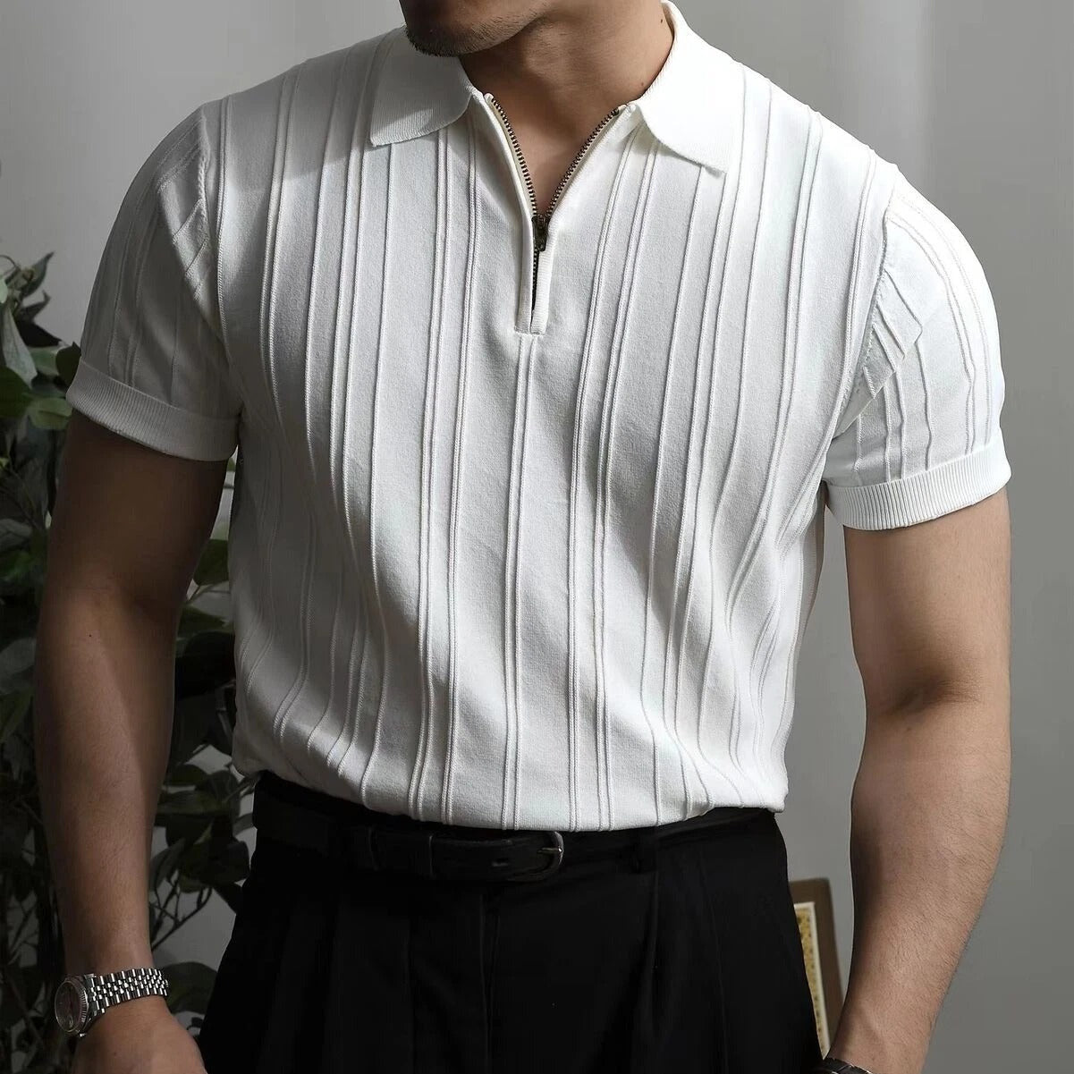 5-Pcs Set Vintage Knitted polo shirt - Flash Sale ⚡️