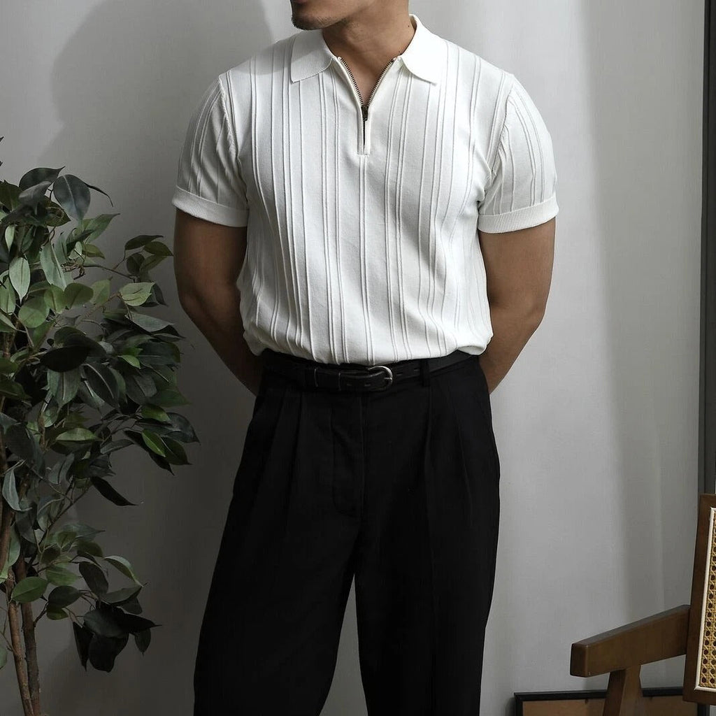 5-Pcs Set Vintage Knitted polo shirt - Flash Sale ⚡️